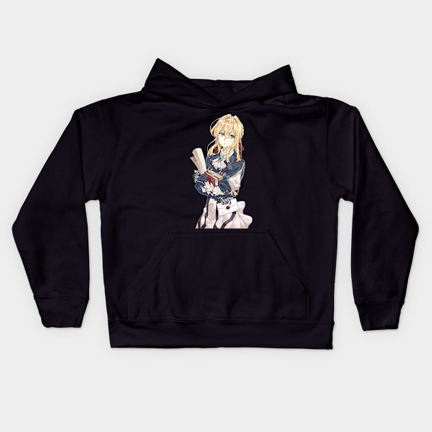 Violet Evergarden Kids Hoodie by ZarenBeck